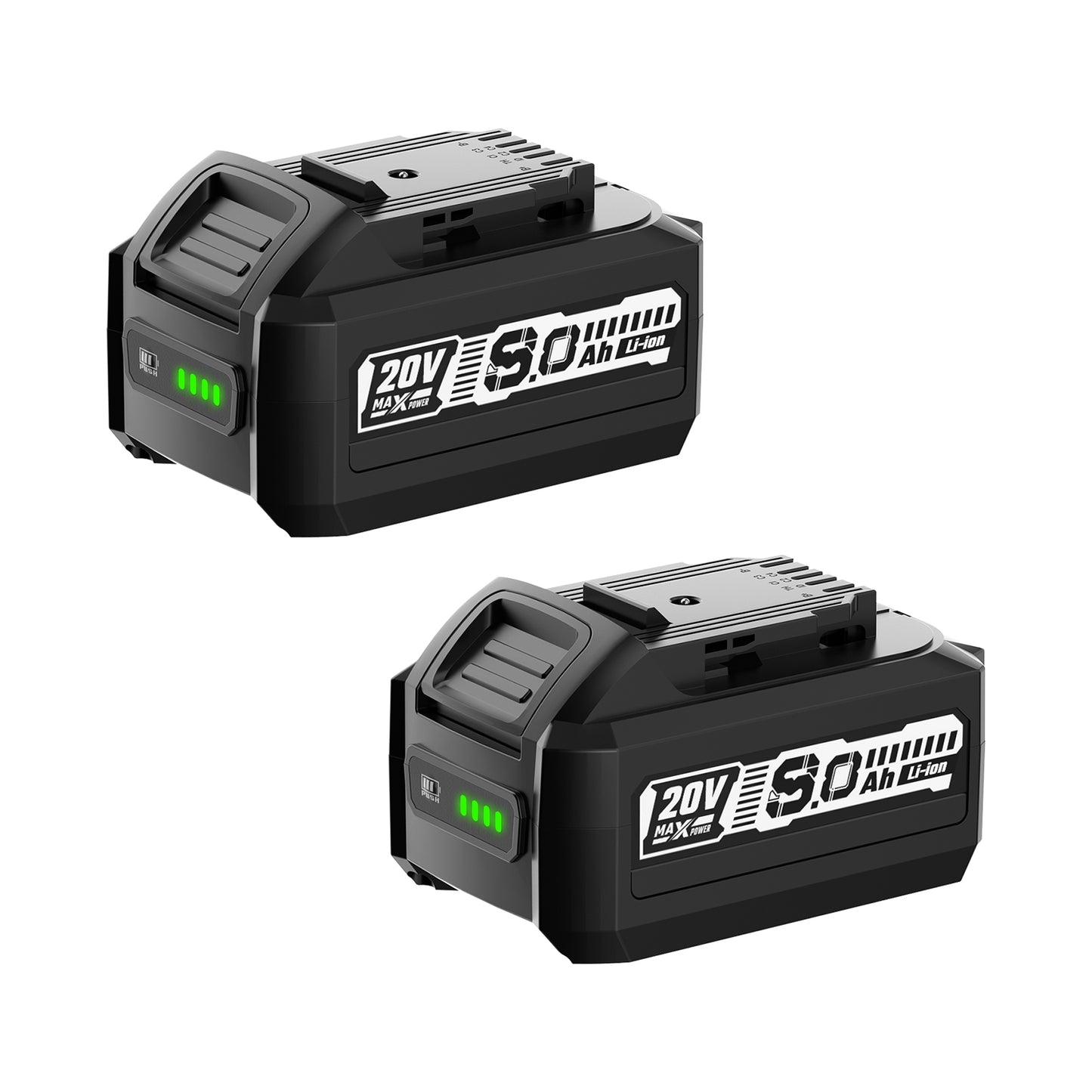 2 Packs 8.0Ah Battery, Compatible with Dewalt 20V Max Cordless Power Tools & Chargers