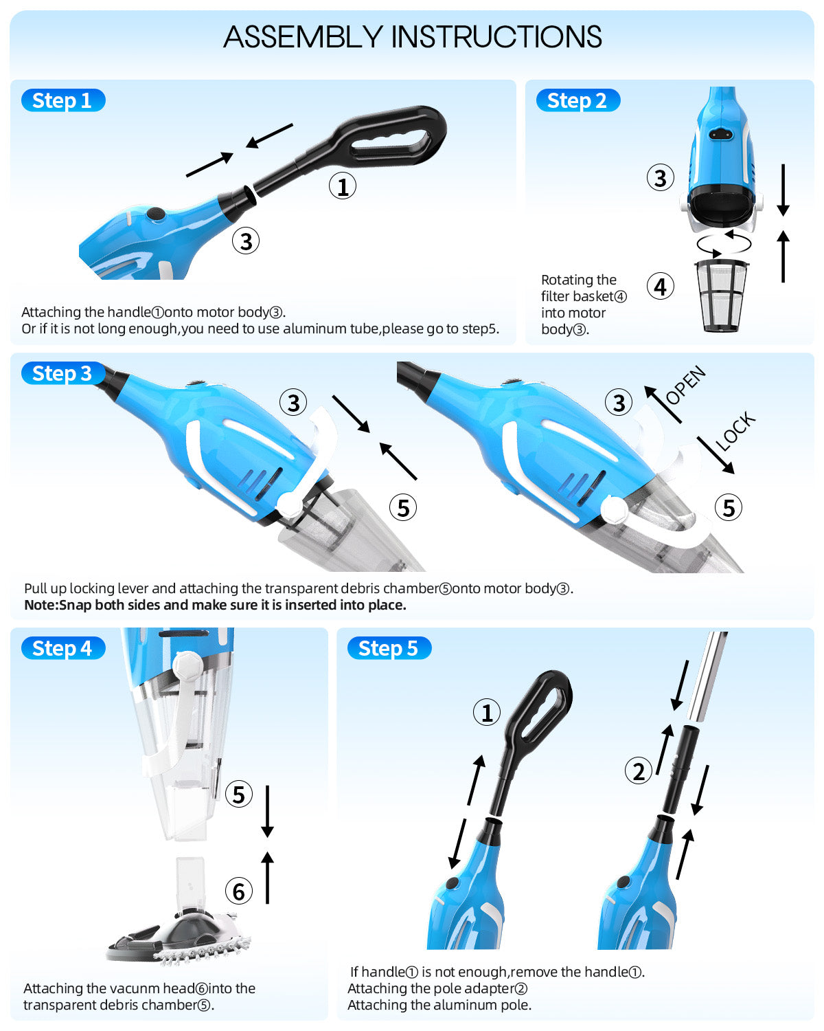 Cordless Handheld Pool Vacuum