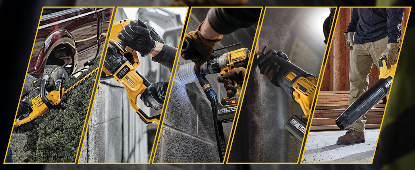 2 Packs 8.0Ah Battery, Compatible with Dewalt 20V Max Cordless Power Tools & Chargers