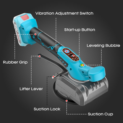 Tile Vibration Tool with one Battery