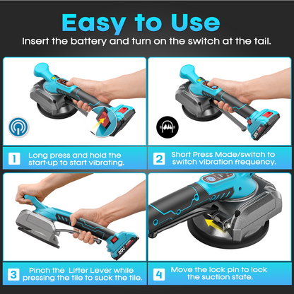 Tile Vibration Tool with one Battery
