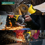 Coredless Angle Grinder Yellow [No Battery] other view