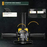Coredless Angle Grinder Yellow [No Battery] other view
