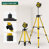 VERVEWAVE Green Laser Level Kit with Tripod dimensions view