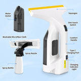 Cordless Window Vacuum Cleaner, Squeegee Tool Set
