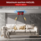 Electric Industrial Grade Tile Lifter with 2 Battery Packs 440 lbs Power Active Pressure Sensor for Tiles Stone Wood Glass Concrete Pavers Drywall Tool - Hardware
