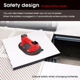 Electric Industrial Grade Tile Lifter with 2 Battery Packs 440 lbs Power Active Pressure Sensor for Tiles Stone Wood Glass Concrete Pavers Drywall Tool - Hardware