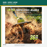SEYVUM Cordless Garden Cultivator Kit — product view 3
