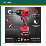 SEYVUM Cordless Impact Wrench Kit — source-provided use view 6
