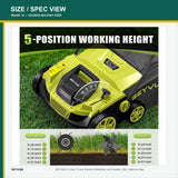SEYVUM Electric Dethatcher and Scarifier — product view 5
