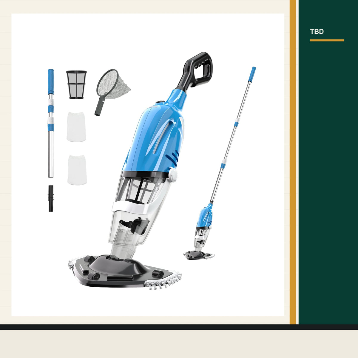 TBD Cordless Handheld Pool Vacuum main product image