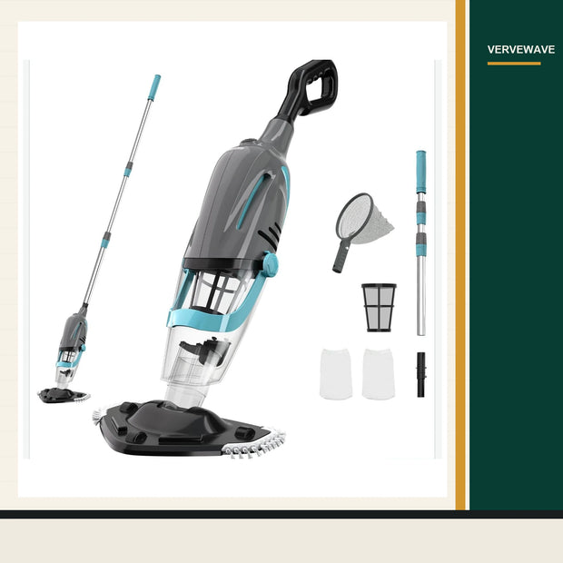 VERVEWAVE Handheld Pool Vacuum with Telescoping Pole
