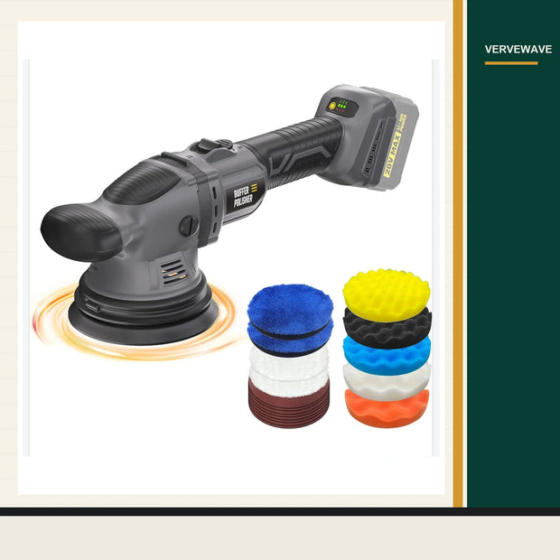 VERVEWAVE Cordless Orbital Polisher Kit