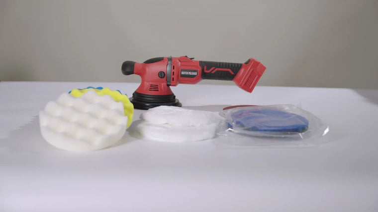 VERVEWAVE WT8634 cordless buffer polisher ready for pad setup