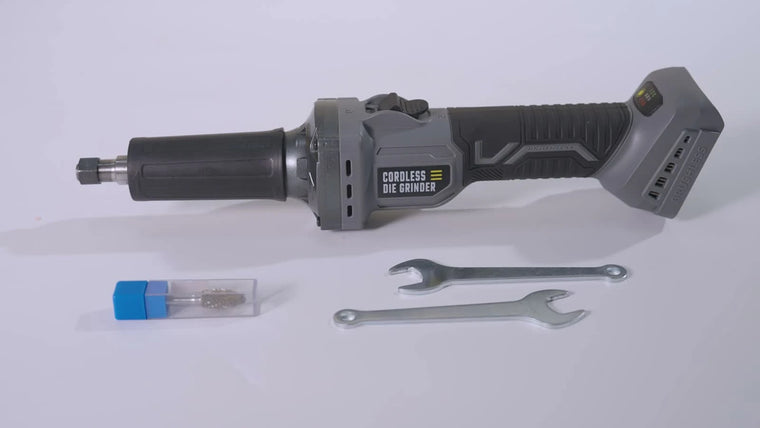 VERVEWAVE WT8801 cordless die grinder with two setup wrenches