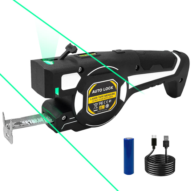 VERVEWAVE 16 ft Laser Tape Measure with Green Laser