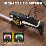 Rechargeable laser tape measure charging graphic