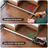 Laser tape measure obstacle comparison graphic