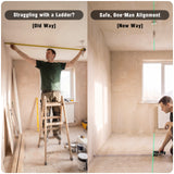 Laser tape measure alignment scene graphic