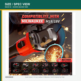 VERVEWAVE Cordless Angle Grinder — product view 3