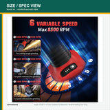 VERVEWAVE Cordless Angle Grinder — product view 4