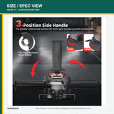 VERVEWAVE Cordless Angle Grinder — product view 5