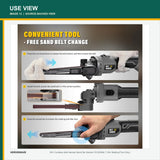VERVEWAVE Cordless Belt File Sander — source-provided use view 6