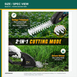 VERVEWAVE Cordless Grass Shear and Hedge Trimmer — product view 3
