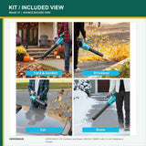 VERVEWAVE Cordless Leaf Blower Kit — pictured contents 5