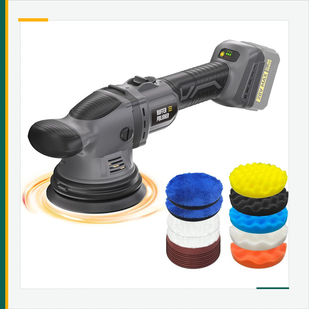 VERVEWAVE Cordless Orbital Polisher Kit