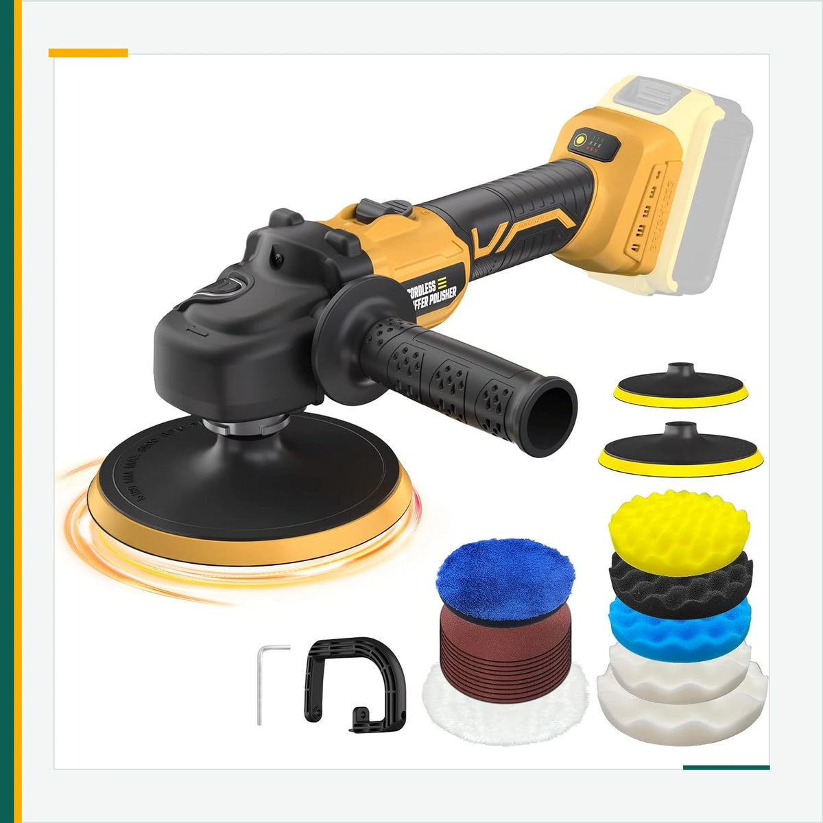VERVEWAVE Cordless Rotary Polisher Kit — product view 1