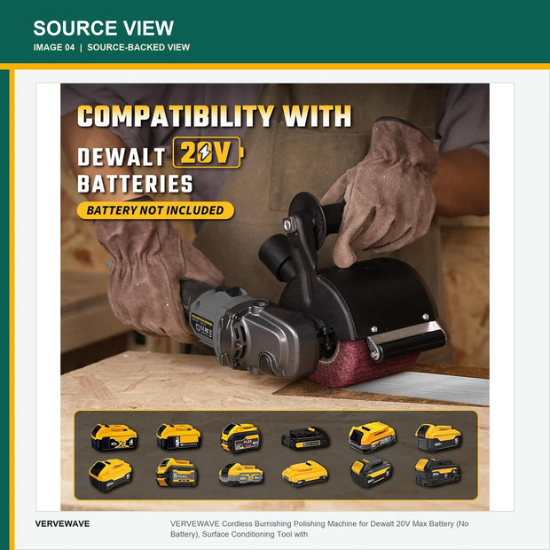 VERVEWAVE Cordless Surface Conditioning Tool — product view 2