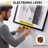 Electronic level graphic for laser distance measure
