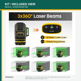 VERVEWAVE Green Laser Level Kit — pictured contents 5