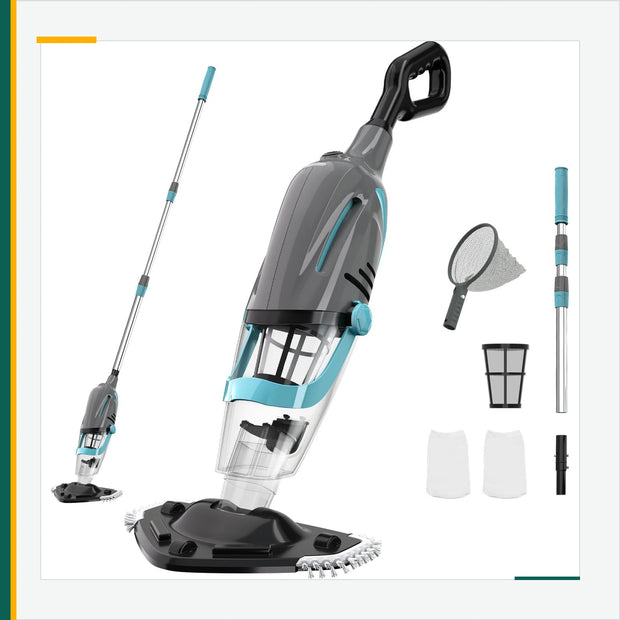 VERVEWAVE Handheld Pool Vacuum with Telescoping Pole