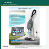 VERVEWAVE Handheld Pool Vacuum with Telescoping Pole — source-provided use view 6