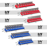 Magnetic socket holder drive size and dimension graphic