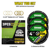 Three-disc package contents graphic