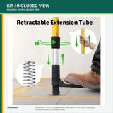 VERVEWAVE Telescoping Laser Level Pole and Tripod Kit — pictured contents 6
